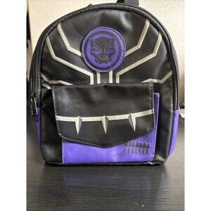 MARVELS BLACK PANTHER women's Mini BACKPACK. WAKANDA FOREVER NWT